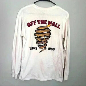 Vintage Vans long sleeve shirt coiled snake Off The Wall & Vans 1966 size S